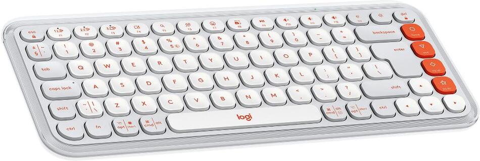 PC klávesnice Logitech Pop Icon Keys Off-white US
