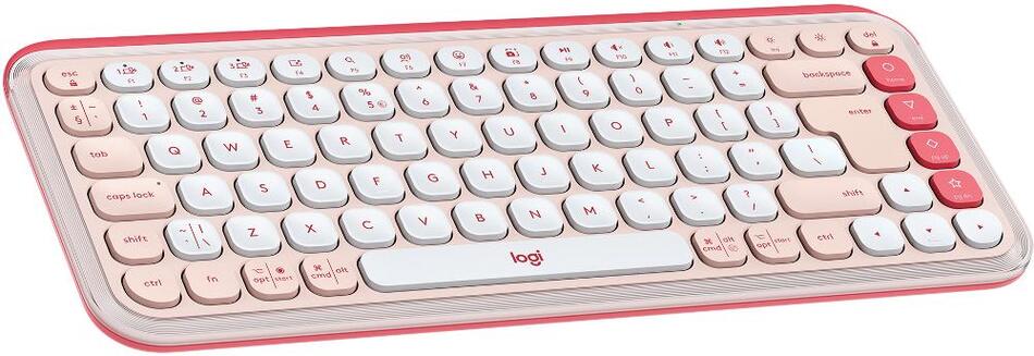 PC klávesnice Logitech Pop Icon Keys Rose US