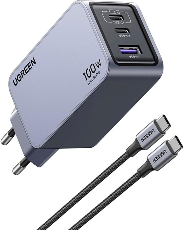 USB nabíječka UGREEN Nexode 100W 3port GaN rychlona