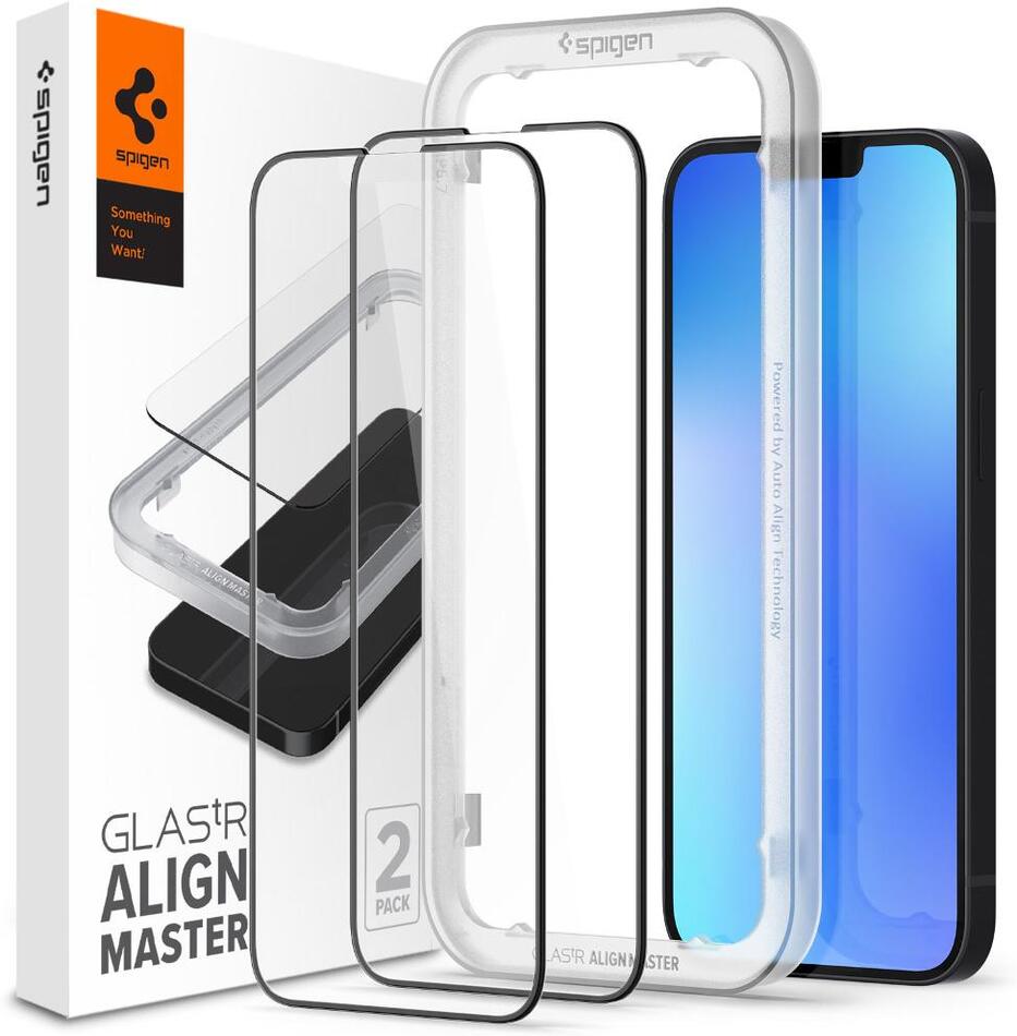 Ochranné sklo Spigen Gasstr Alignmaster 2pc IP14/13 13Pro/13/16e