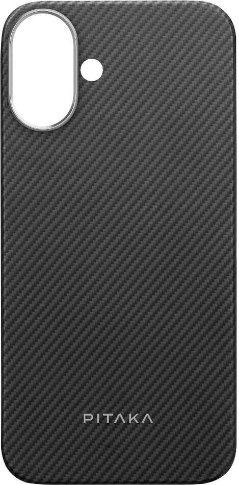 Kryt na mobil Pitaka Ultra-Slim Case iPhone 16 Plus Plus Black/Grey Twill