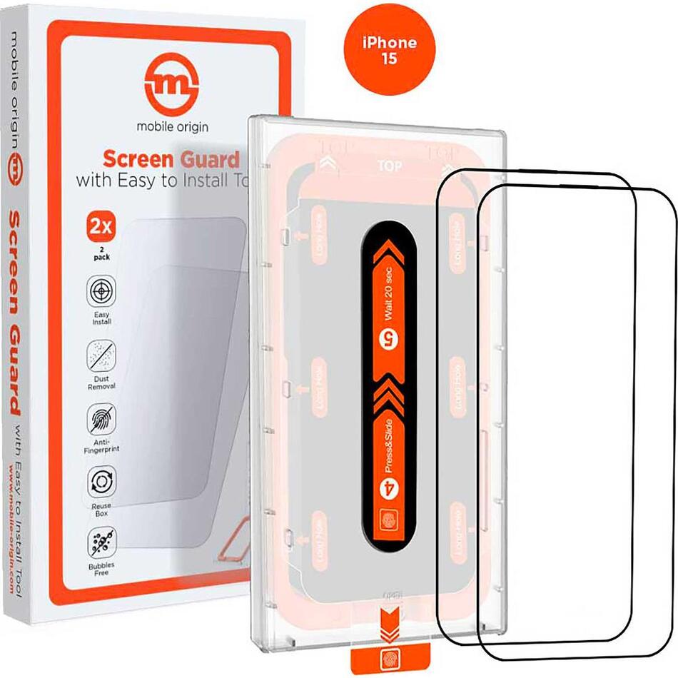 Ochranné sklo MOBILE ORIGIN Screen Guard iPhone 15 2pc MOB