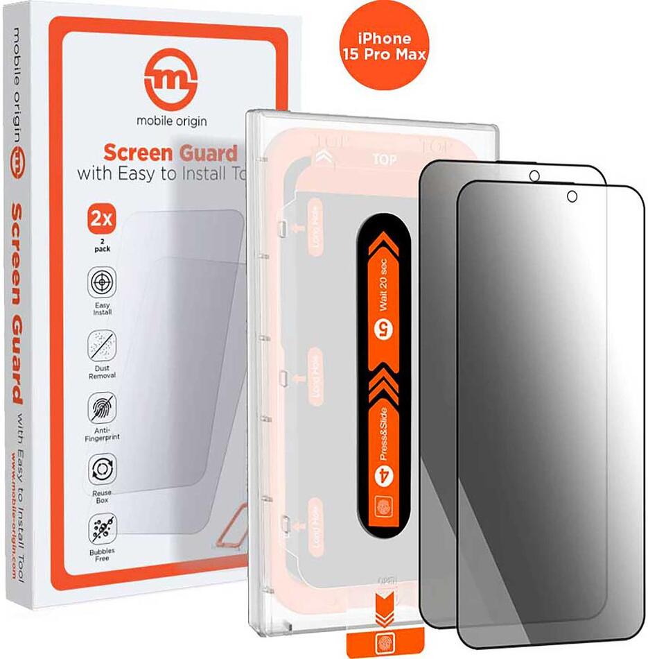 Ochranné sklo MOBILE ORIGIN Privacy Screen Guard iPhone 15
