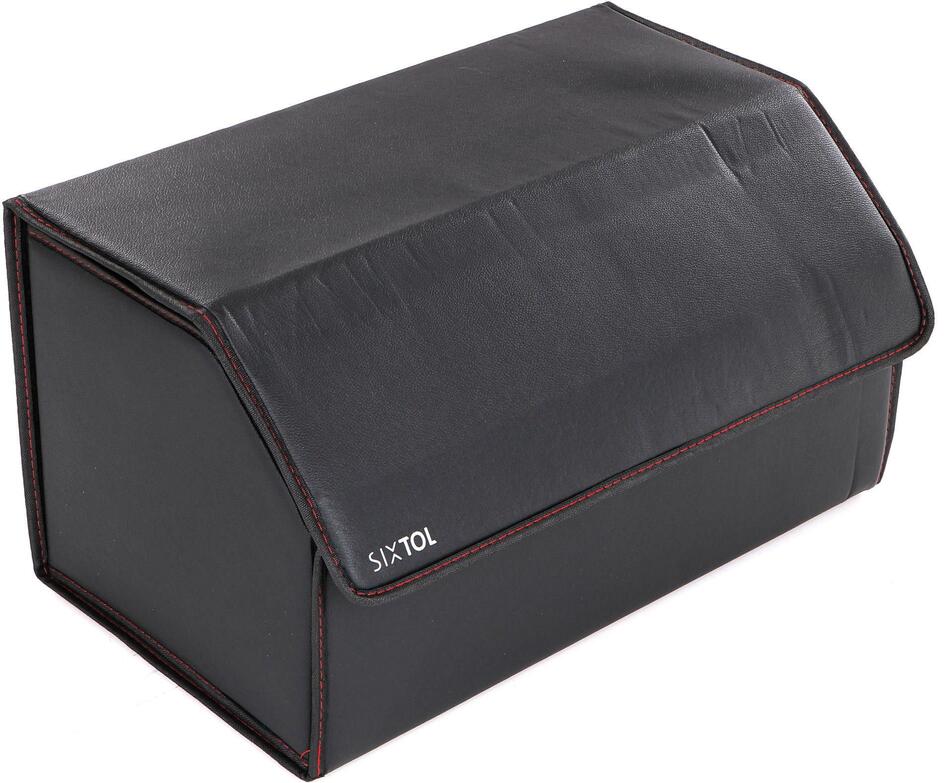 Organizér do kufru auta CAR COMPACT LEATHER L, 2 přihrádky, skládací, s víkem SIXTOL