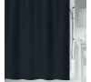 Spirella sprchový závěs PRIMO, černý, 180 x 200 cm, polyester