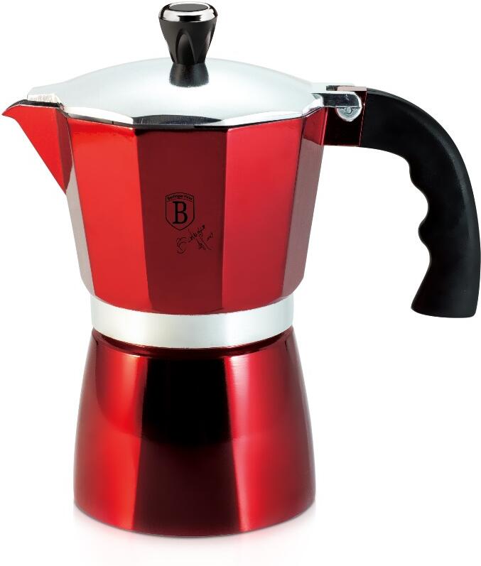 BERLINGERHAUS Konvice na espresso 3 šálky Burgundy Metallic Line BH-8544