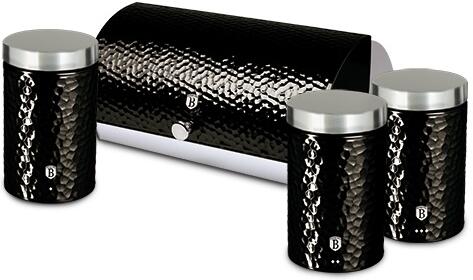 BERLINGERHAUS Chlebník a dóza na potraviny sada 4 ks Primal Gloss Collection BH-6735