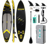 Paddleboard 350x84x15 cm s příslušenstvím černožlutý