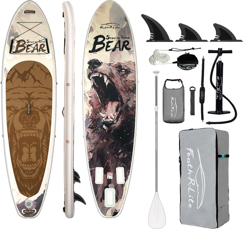 Paddleboard Bestway 350x90x15 cm s příslušenstvím, bílohnědý