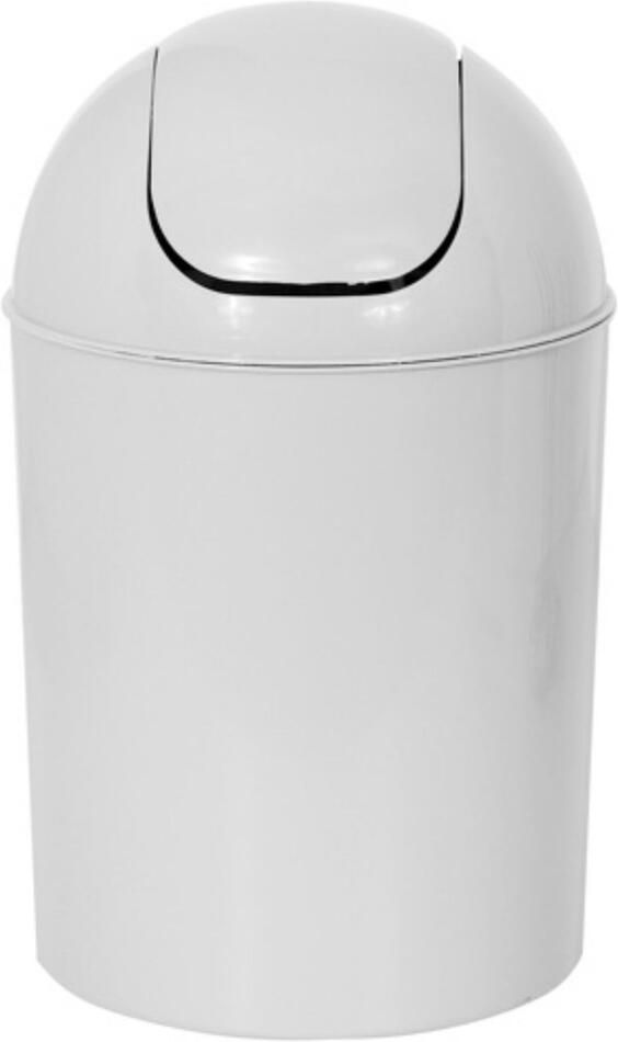 MSV výklopný odpadkový koš, bílý, plast, 5 L