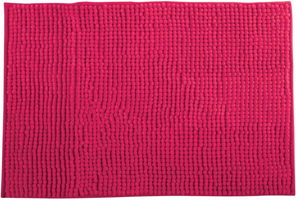 MSV koupelnová předložka CHENILLE, růžová, mikrovlákno, protiskluzová, 40 x 60 cm