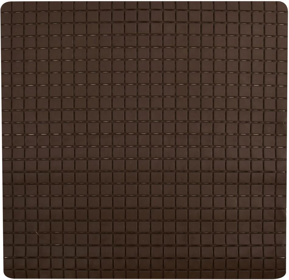 MSV protiskluzová podložka do sprchy QUADRO Premium, hnědá, SBS kaučuk, 54 x 54 cm