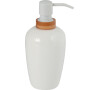 MSV dávkovač mýdla OSLO, bílý, plast, bambus, 430 ml