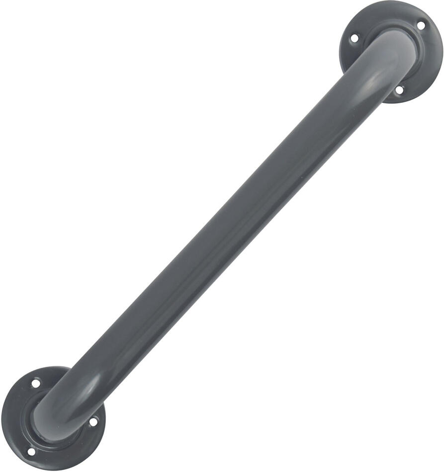 MSV madlo do koupelny SAFE, šedé, ocel, 30 cm