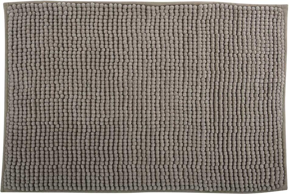 MSV koupelnová předložka CHENILLE, šedo-hnědá, mikrovlákno, protiskluzová, 50 x 80 cm
