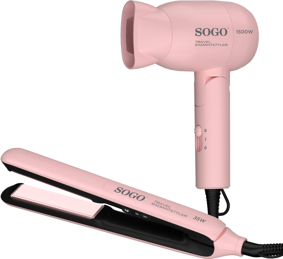 Set vysoušeč vlasů a žehlička 2v1 Sogo SS-3870