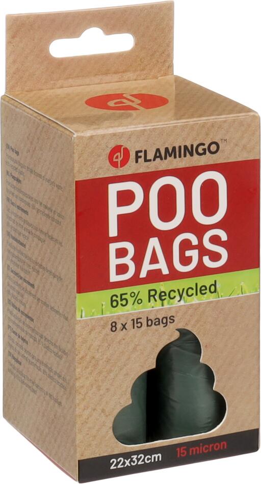 Flamingo Poco Sáčky na exkrementy zelené 8x15ks