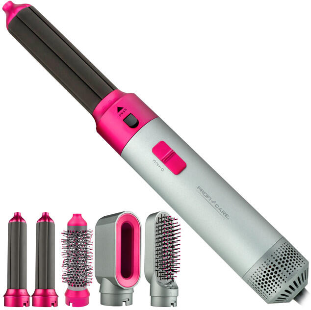 Multifunkční kulma na vlasy ProfiCare HAS 3132 P1000W, šedá/růžová