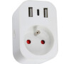 Immax NEO Smart vnitřní zásuvka s kolíkem, typ E, 2xUSB, 1xUSB C , Zigbee