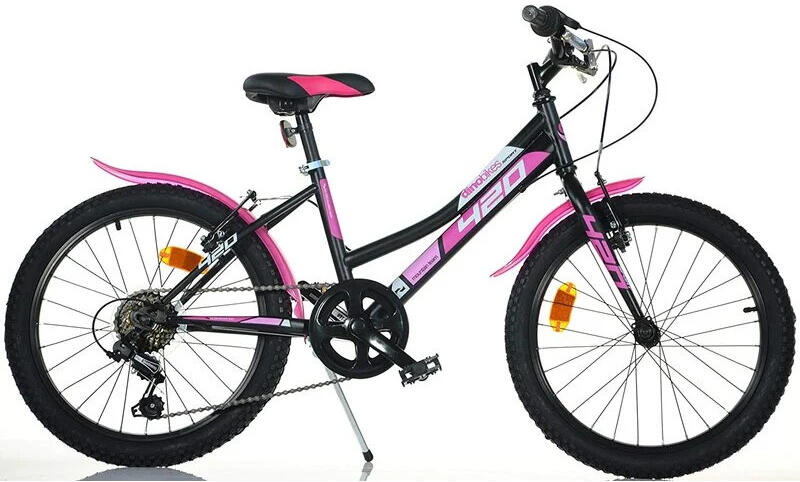 Juniorské kolo Dino Bikes 420D 20" 2022, černorůžová