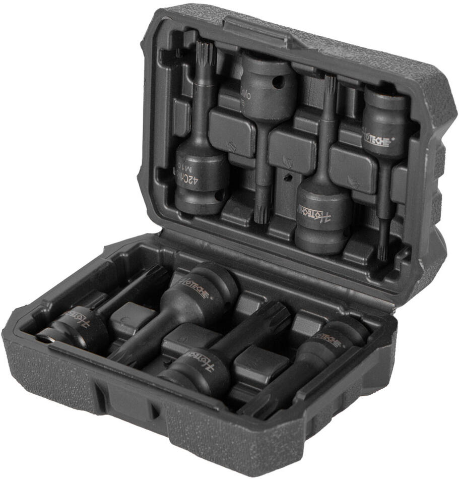 Sada vnějších nástrčných klíčů XZN 1/2", 8 ks - HT206205 Hoteche