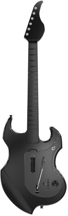 PDP Riffmaster Wireless Guitar, bezdrátový kytarový ovladač pro Xbox Series X/S, Xbox One, PC, černá (049-034-BK)