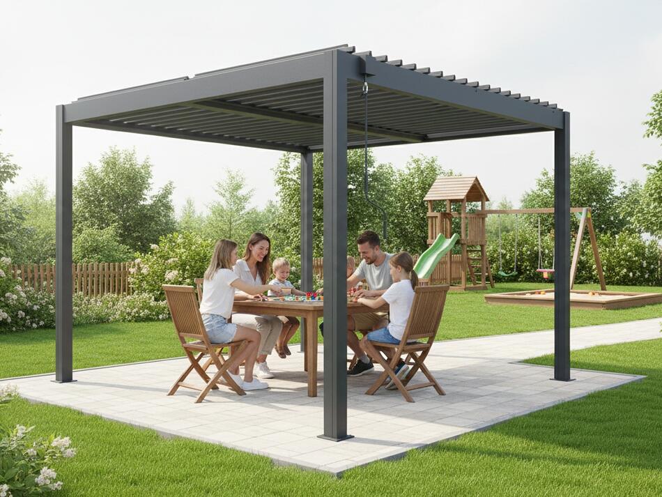 Bioklimatická pergola LANITPLAST BASIC 3x3 m LG4292