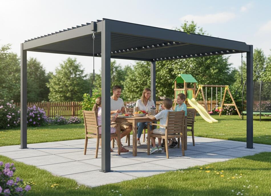 Bioklimatická pergola LANITPLAST BASIC 4x3 m LG4293