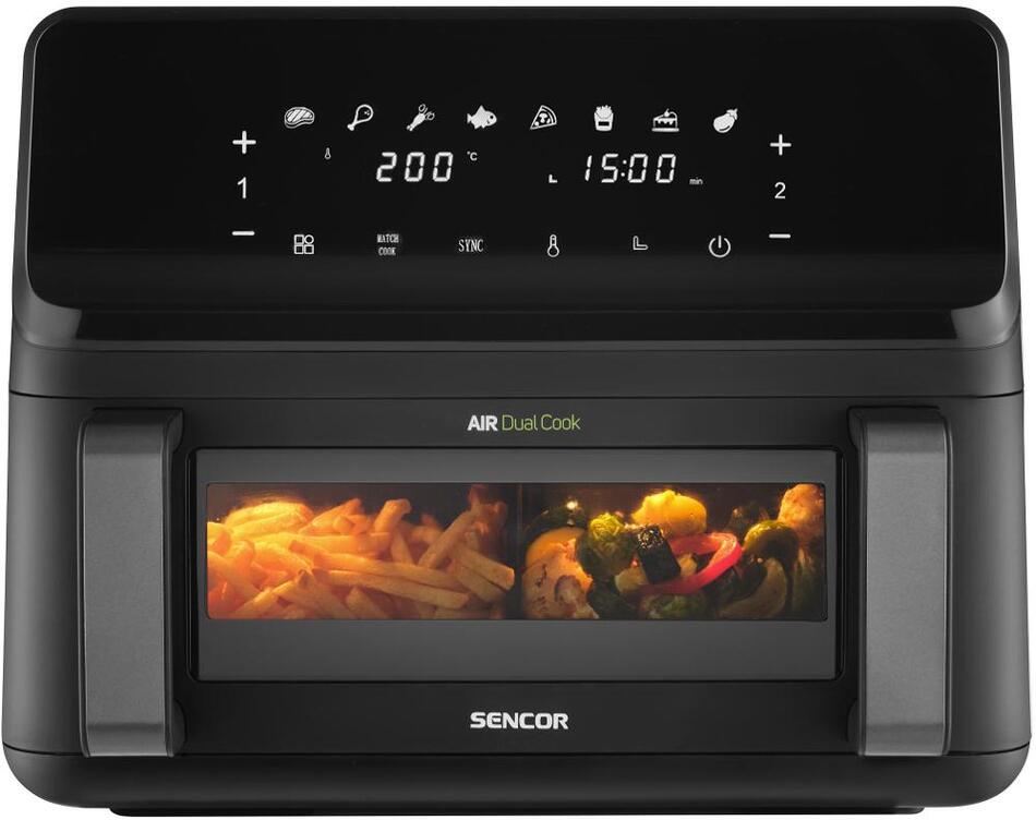 Duální horkovzdušná fritéza Sencor SFR 9650BK