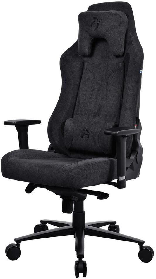 AROZZI herní židle VERNAZZA Soft Fabric Pure Black/ povrch Elastron/ černá (VERNAZZA-SFB-PBK)