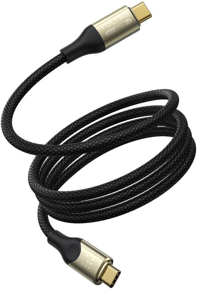 USB-C kabel VOLTME Powerlink Utron 5A/240W 2m čer