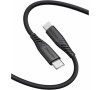 DATOVÝ KABEL SWISSTEN SOFT SILICONE USB-C / USB-C 0,4 M ČERNÝ