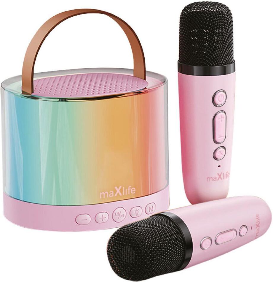 Dětské karaoke Maxlife MXKS-200 BT karaoke set pink