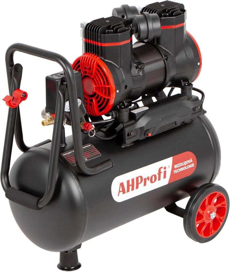 Bezolejový kompresor 24L, 1450W, 2 písty - AH0024 AHProfi