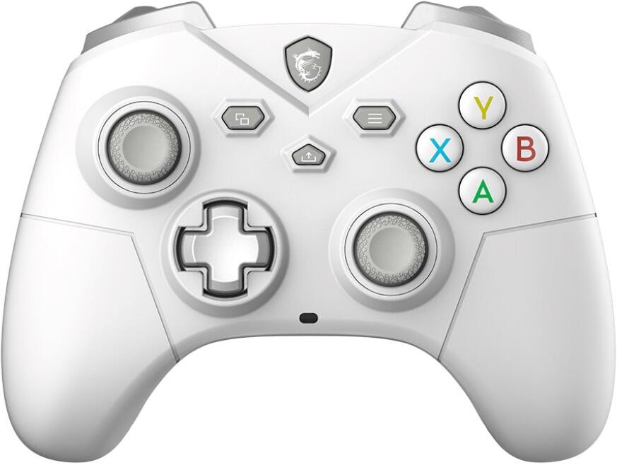 MSI gamepad FORCE GC300 Wireless White/ bezdrátový/ 2,4GHz/ Bluetooth/ USB-C/ pro PC, Android/ bílý (S10-43G0230-EC4)