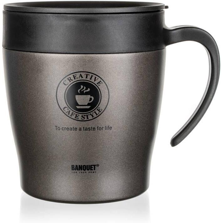 Termohrnek BANQUET TAZZA 330 ml, antracit