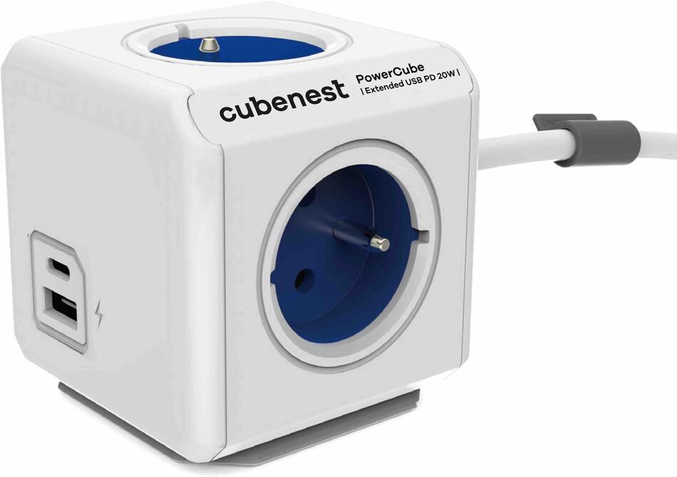 Cubenest PowerCube Extended USB PD 20W A+C Blue