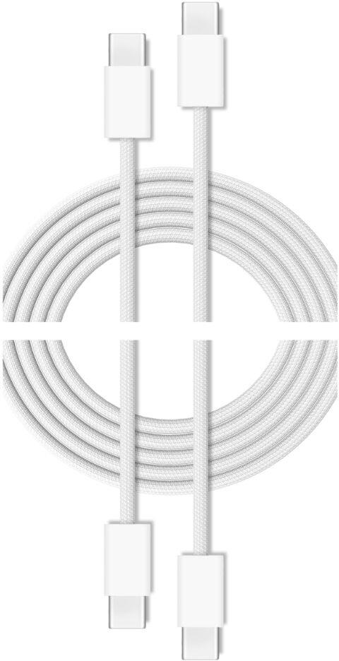 Cubenest Braided cable USB-C 2-pack White