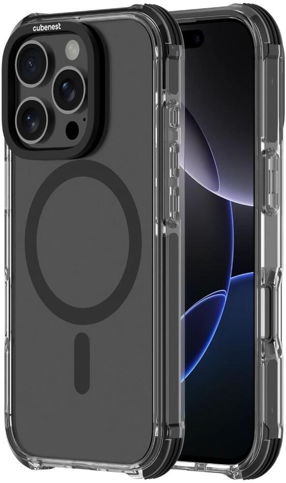 Cubenest MagPro Strong Guard case Black iPhone 16 Pro