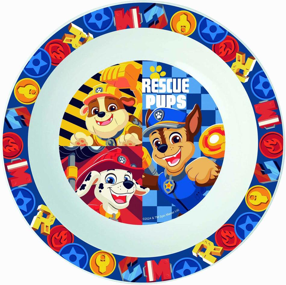 STOR MISKA PLASTOVÁ PAW PATROL, PRŮMĚR 16 CM