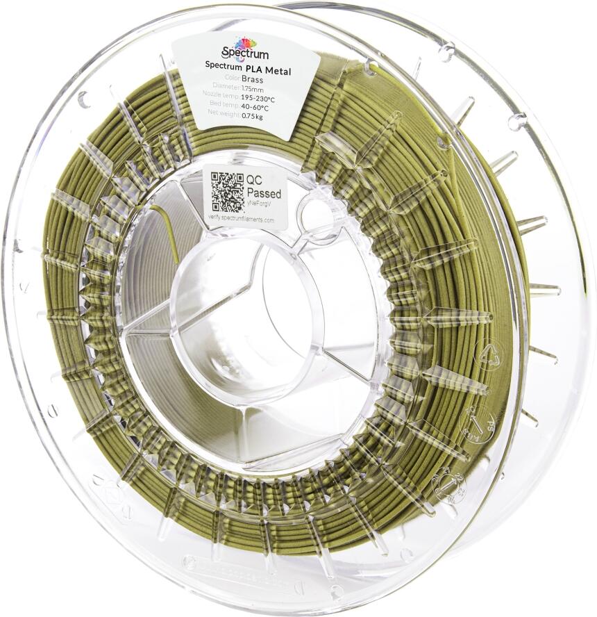 Filament Spectrum PLA Metal 1.75mm BRASS 0.75kg