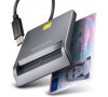Čtečka karet Axagon CRE-SM3TC, USB-C FlatReader Smart card (eObčanka)