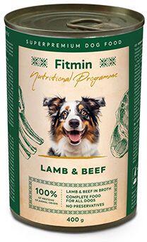 Fitmin NP dog konz. Jehněčí a Hovězí 400g