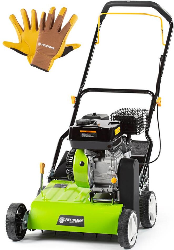 Benzínový vertikutátor Fieldmann FZV 6050-B + Ochranné rukavice Fieldmann FZO 7011