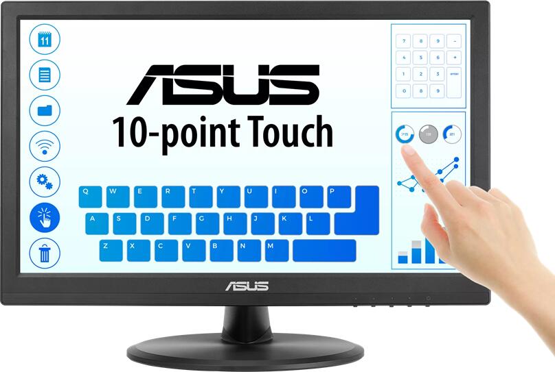 Asus / VT169HE / 16" / IPS / FHD / 60Hz / 5ms / Černá / 3R (90LM09V1-B01170)