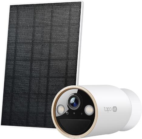 TP-Link Tapo C460 KIT venkovní kamera, solární panel (8MP, 4K, 2160p, IR 15m, WiFi, micro SD card, IP66)