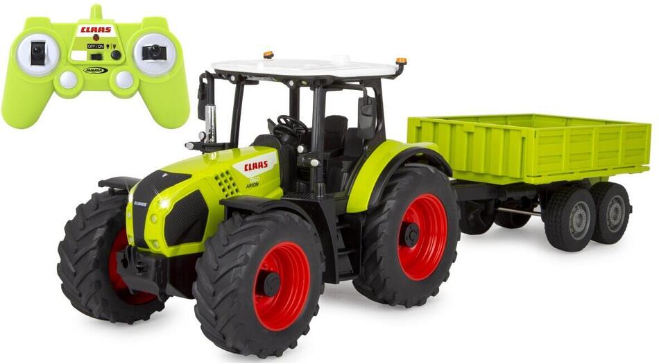 Jamara Traktor Claas Arion 660 se sklápěcím přívěsem 1:24 2,4GHz