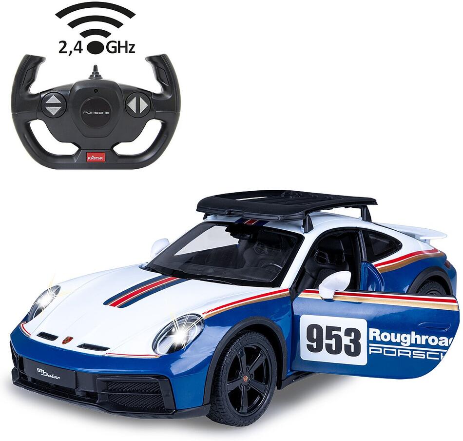 Jamara Porsche 911 Dakar Performance 1:14 blue 2,4GHz door manual