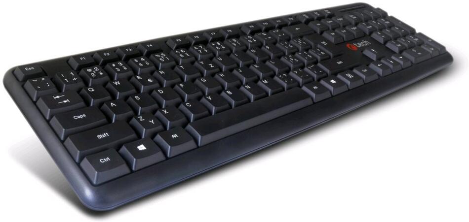 C-Tech KB-102/PS/2/CZ-SK layout/Černá (KB-102-BL)