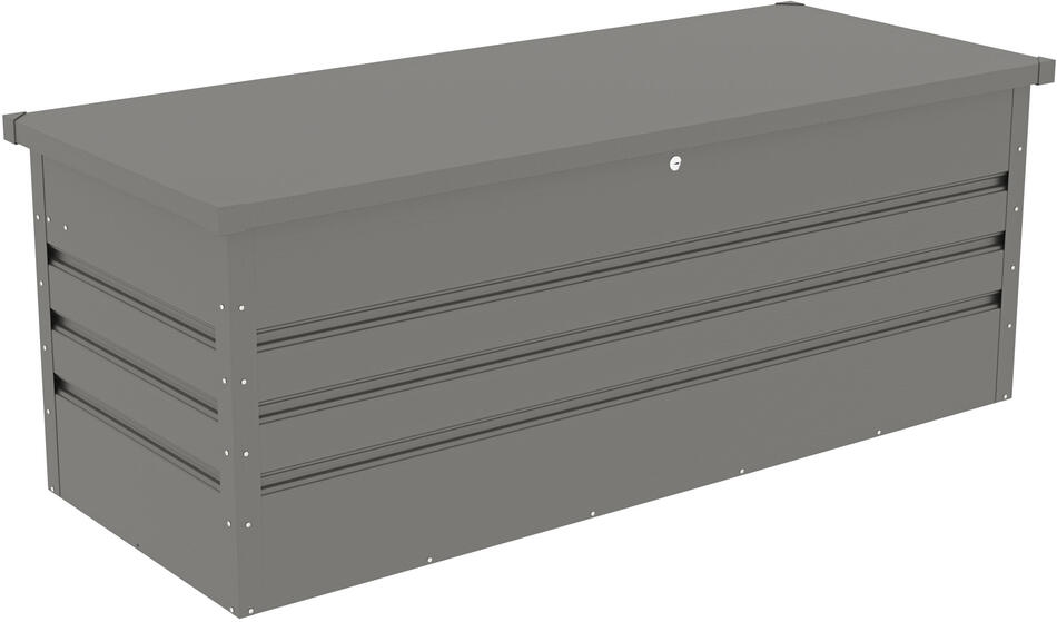 Zahradní box G21 Denver 560 L, metalický šedý plechový